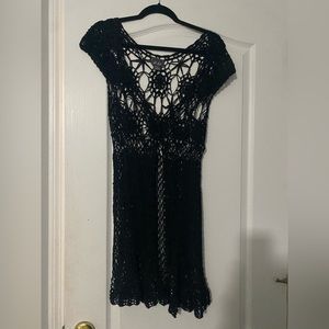 Macrame sweater vest